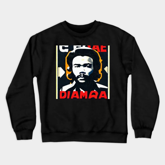 Donald Glover in the Style of Che Guevara Crewneck Sweatshirt by Prints Charming